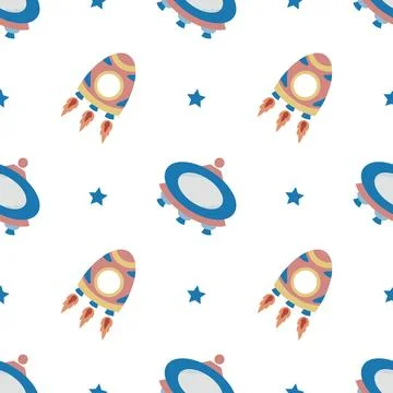 Seamless pattern. Vector background for children Illustrazione stock