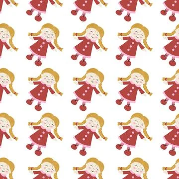 Seamless pattern. Vector background for children Иллюстрация
