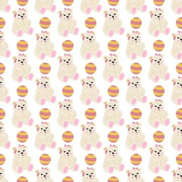 Seamless pattern. Vector background for children 스톡 일러스트