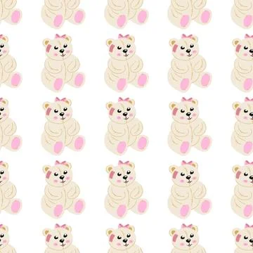 Seamless pattern. Vector background for children Иллюстрация