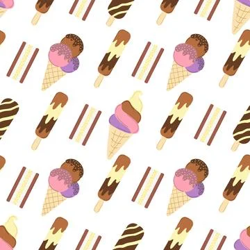 Seamless pattern. Vector background for children Иллюстрация