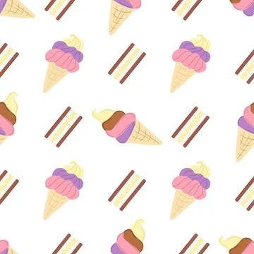 Seamless pattern. Vector background for children Illustrazione stock