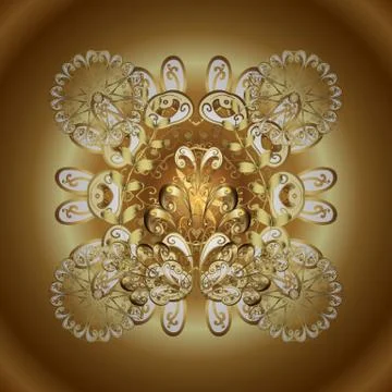 Seamless pattern. Vector calligraphy swirls, swashes, ornate motifs and scrolls. Illustrazione stock