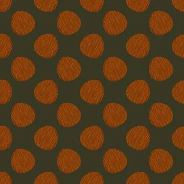 Seamless pattern with vector coconuts. Stock Illustration