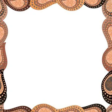 Seamless pattern. Vector. Comic style doodle frame consists of white, beige and Illustrazione stock