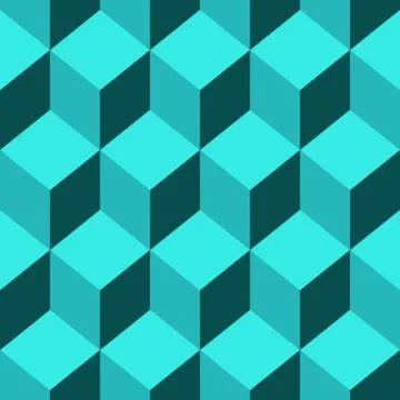 Seamless pattern vector cube art Stockillustratie