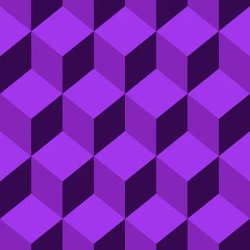 Seamless pattern vector cube art Illustrazione stock