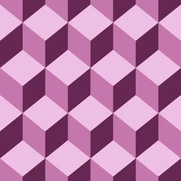 Seamless pattern vector cube art Illustrazione stock