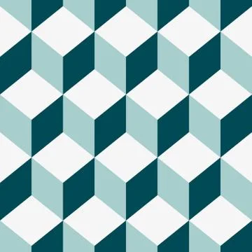 Seamless pattern vector cube art Illustrazione stock