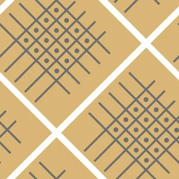 Seamless pattern. Vector elements in the form of stylized leaves in the style Stock Illustration