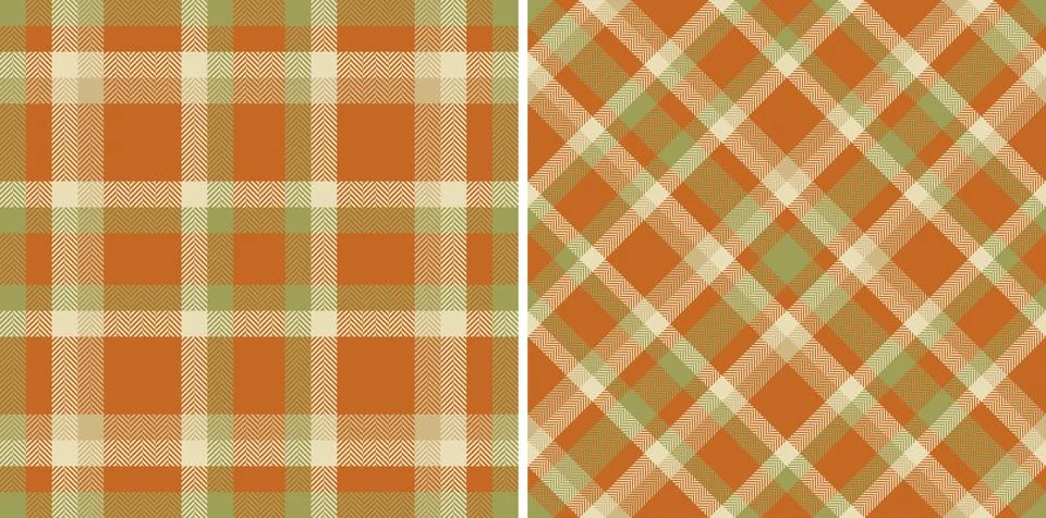 Seamless pattern vector of fabric background texture with a plaid textile c.. イラスト素材
