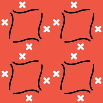 Seamless Pattern vector, geometrical texture ornament background Stock Illustration