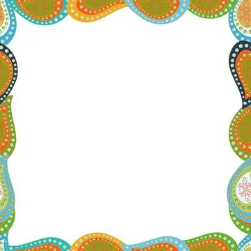 Seamless pattern. Vector illustration. Hand-drawn doodle frames.Illustration in Stock Illustration