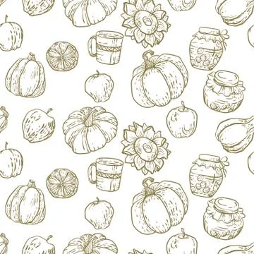 Seamless pattern in vector illustration Stock Illustration