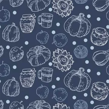 Seamless pattern in vector illustration Stock Illustration