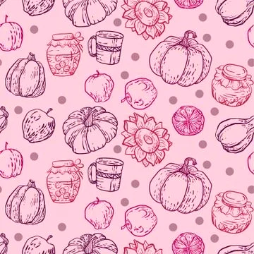 Seamless pattern in vector illustration Stock Illustration