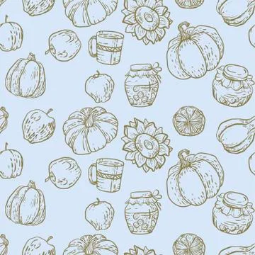 Seamless pattern in vector illustration Stock Illustration