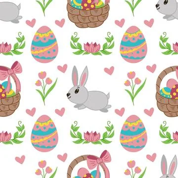 Seamless pattern. Vector illustration perfect for wrapping paper, textile, .. Stock Illustration