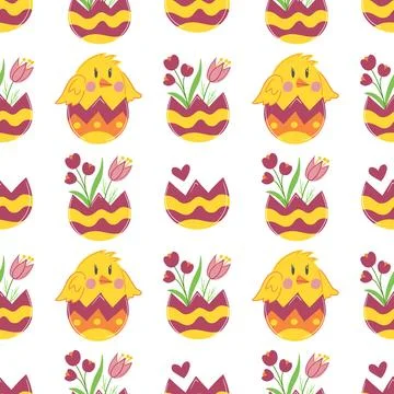 Seamless pattern. Vector illustration perfect for wrapping paper, textile, .. Stock Illustration