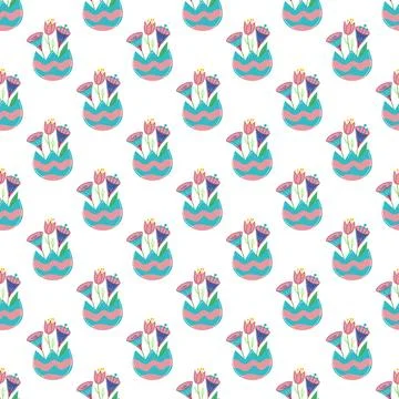Seamless pattern. Vector illustration perfect for wrapping paper, textile, .. Stock Illustration