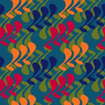 Seamless pattern with vector repeat elements Illustrazione stock