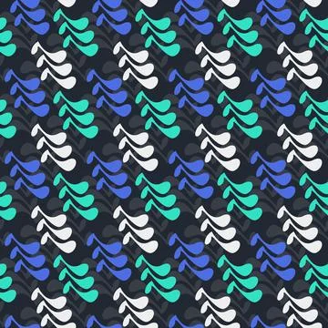 Seamless pattern with vector repeat elements Illustrazione stock