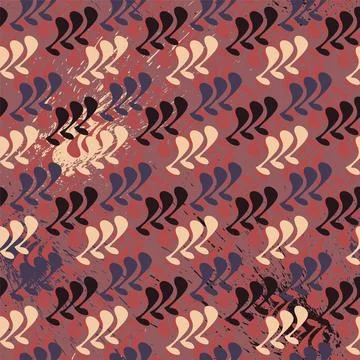 Seamless pattern with vector repeat elements Illustrazione stock