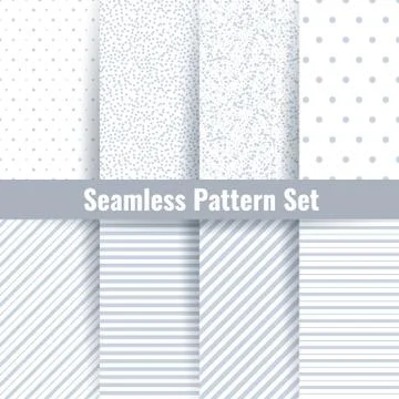 Seamless pattern vector set Illustrazione stock