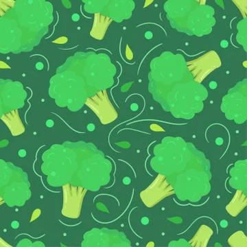 Seamless pattern with vegetables. Colorful organic food vector background. Stock Illustration