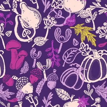 Seamless pattern with vegetables.. Ilustración de archivo