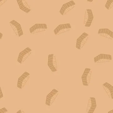 Seamless pattern veneer wood platform cartoon vector Stock Illustration