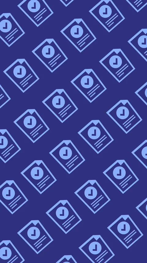 Seamless pattern of verified document icons with checkmarks wallpaper Stock Footage 333672482