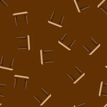Seamless pattern versatile plastic table cartoon vector Stock Illustration