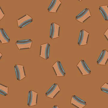 Seamless pattern versatile portable lap desk cartoon vector イラスト素材