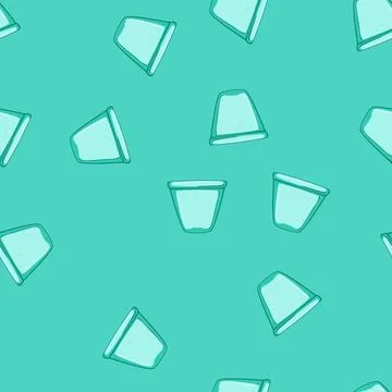 Seamless pattern versatile silicone snack bag cartoon vector Stock Illustration