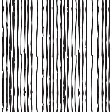 Seamless pattern with vertical hand drawn lines. Abstract doodle geometrical  Stock Illustration