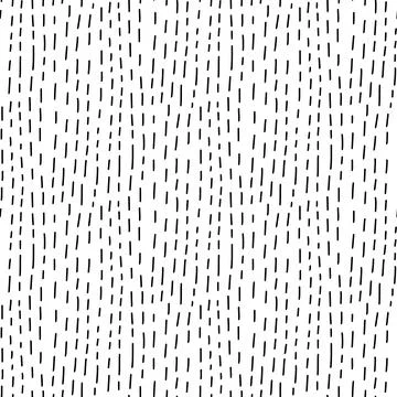 Seamless pattern with Vertical hand drawn doodle dashes. Black paint dry lines Illustrazione stock