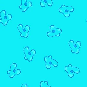 Seamless pattern vibrant colorful liquid shapes cartoon vector Stockillustratie