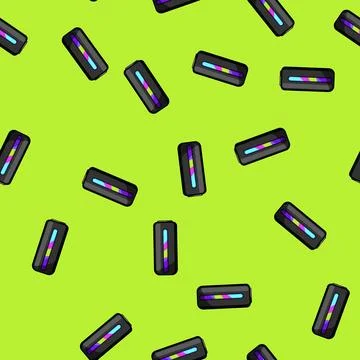 Seamless pattern vibration speaker music cartoon vector 스톡 일러스트