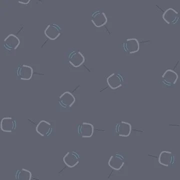 Seamless pattern vibration tuning fork cartoon vector Stock Illustration