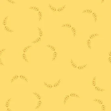 Seamless pattern victory gold laurel cartoon vector Stock Illustration