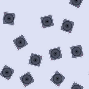 Seamless pattern video action camera cartoon vector Illustrazione stock