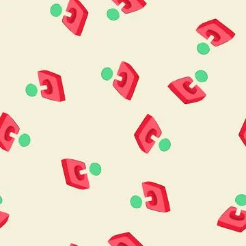 Seamless pattern video arcade joystick cartoon vector Stock Illustration