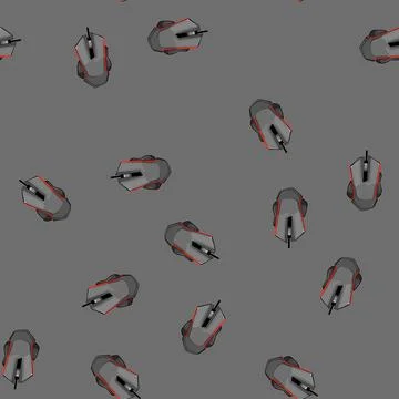 Seamless pattern video game mouse cartoon vector Stock Illustration