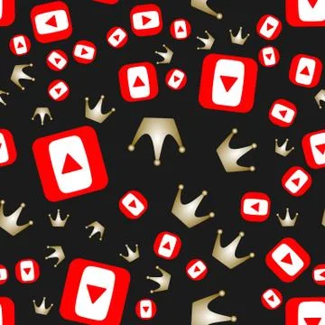 Seamless pattern video Stock Illustration