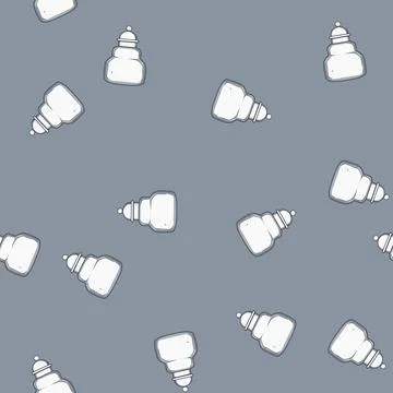 Seamless pattern view honey jar cartoon vector Stock Illustration