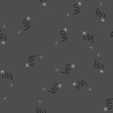 Seamless pattern view table phone holder cartoon vector Illustrazione stock