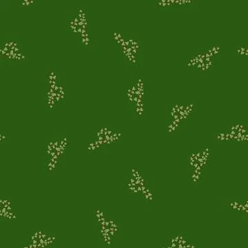 Seamless pattern vine green ivy cartoon vector Stock Illustration
