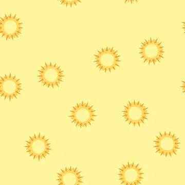 Seamless pattern vintage boho sun cartoon vector Stock Illustration