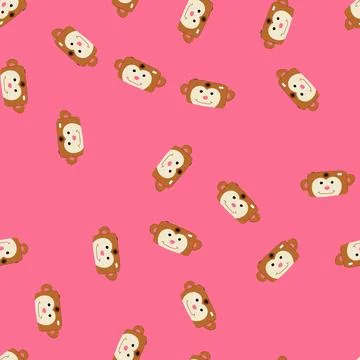 Seamless pattern vintage camera toy cartoon vector Stock Illustration